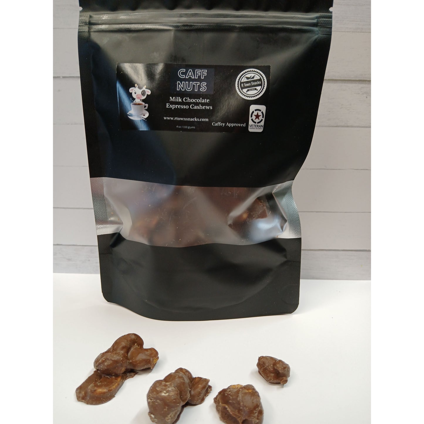 Case of (12) Espresso Milk chocolate Caff nuts.