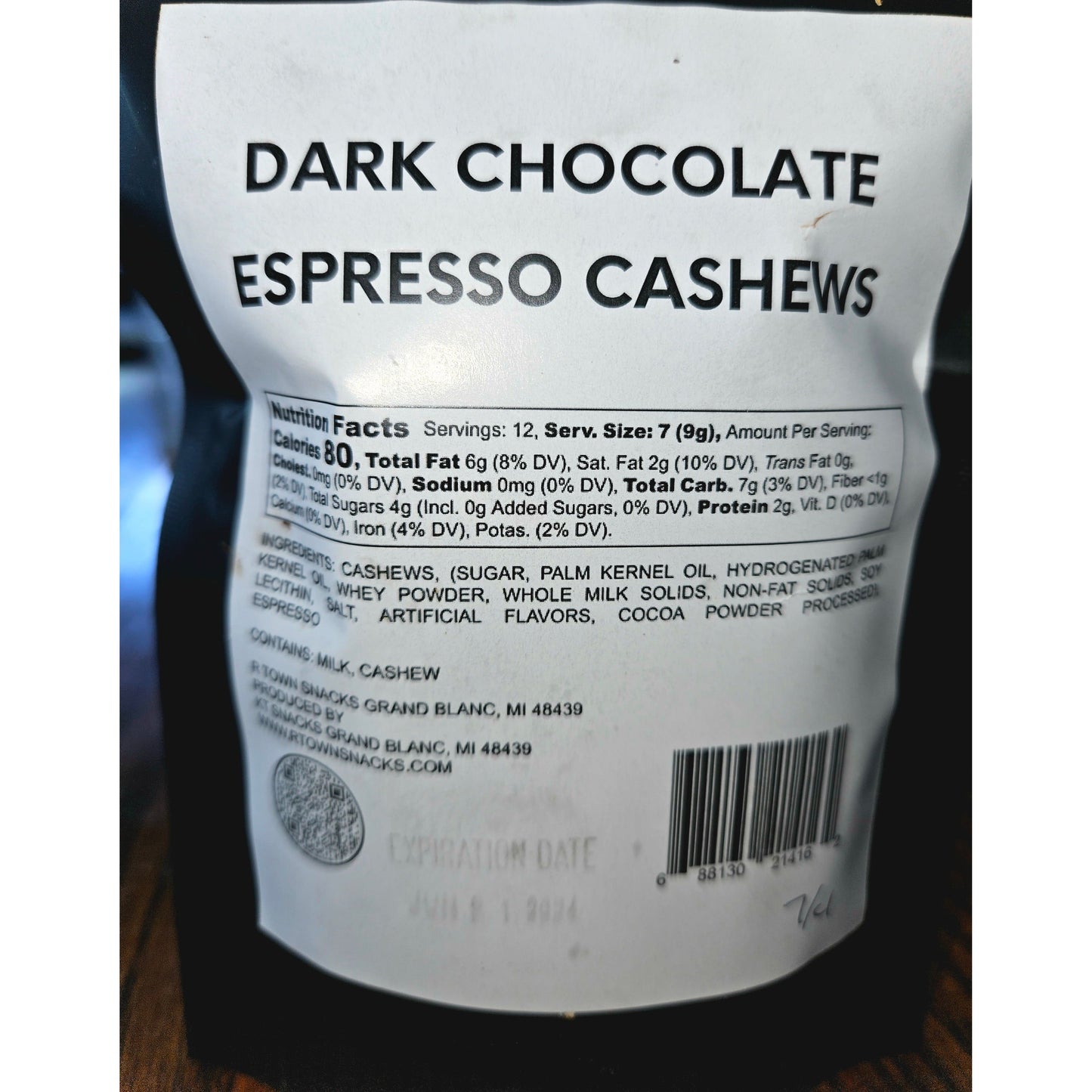 Caff Nuts Cashews Dark Chocolate