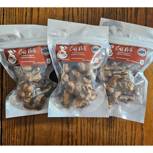 Case of (12) Espresso Salted Caramel Caff nuts